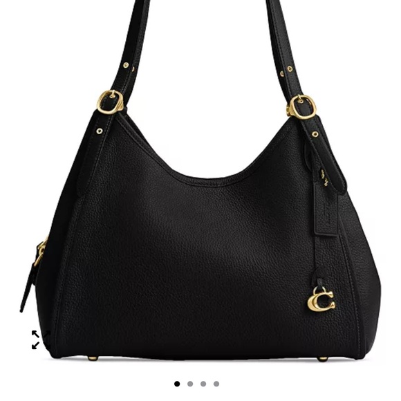 Coach Black Leather Shoulder Bag